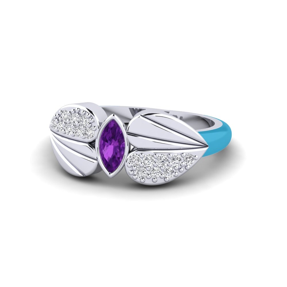 Amethyst Pinky Ring Stirring