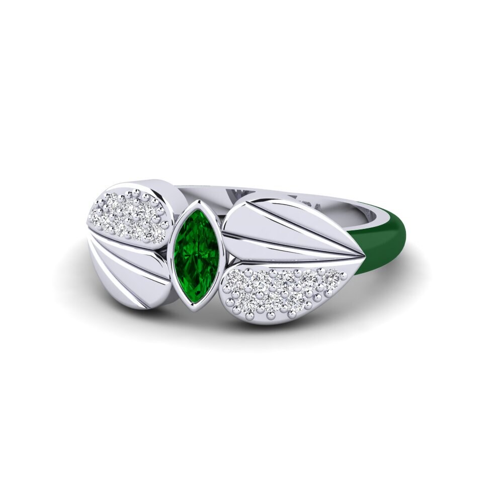 Zircone Verde Anello da mignolo Stirring