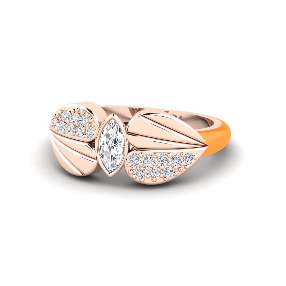 Rotgold 375 Pinker Ring Stirring