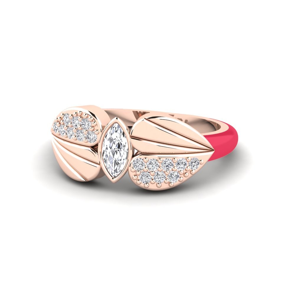 Rotgold 375 Pinker Ring Stirring
