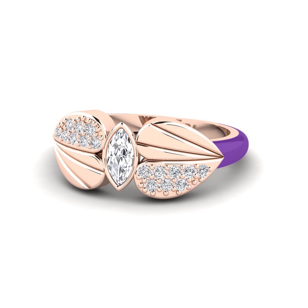 Rotgold 585 Pinker Ring Stirring
