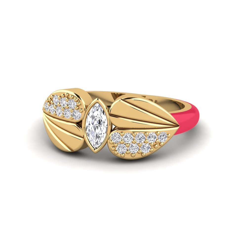 18ct Yellow Gold Pinky Ring Stirring