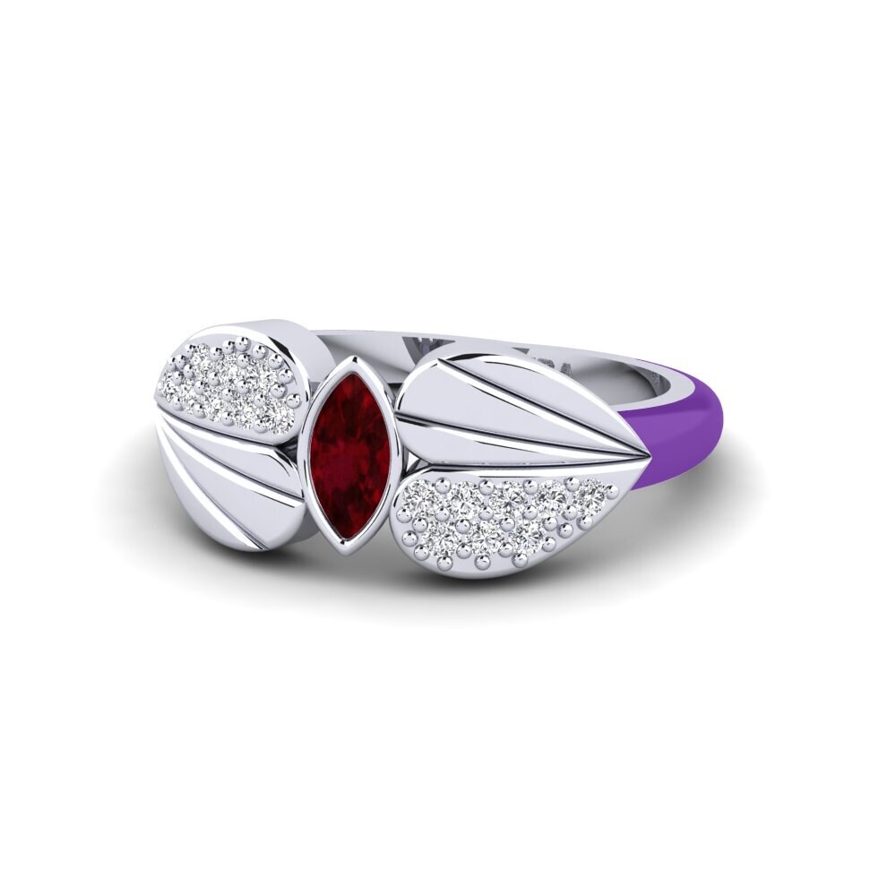 Rubí Anillo meñique Stirring