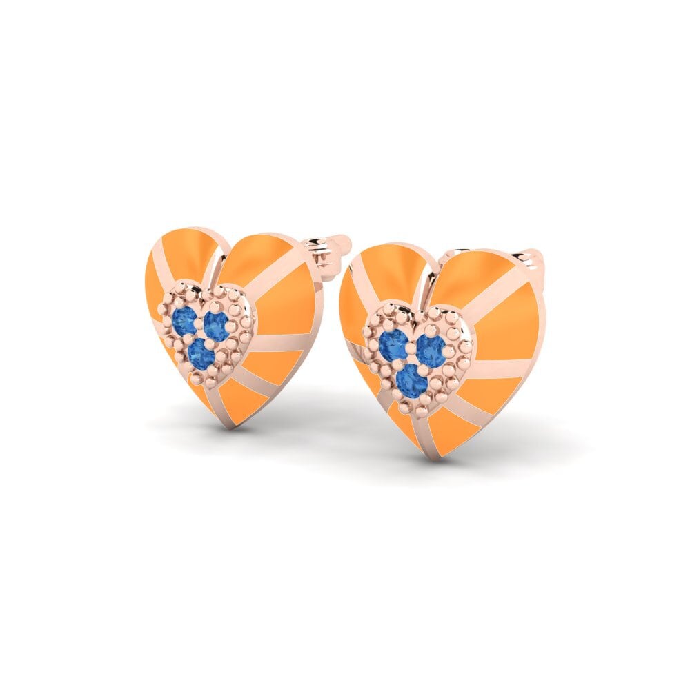 Dark Blue Zirconia Women's Earring Sundown