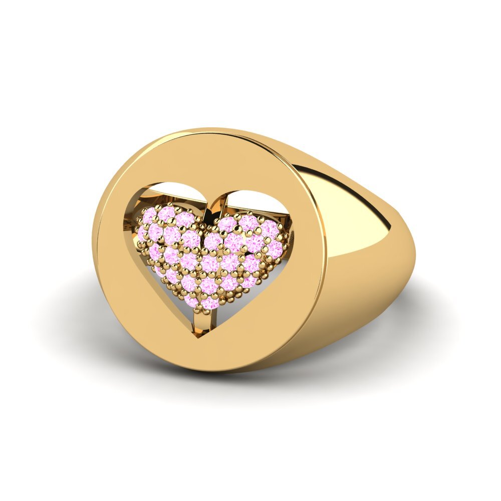 Rosa Saphir Pinker Ring Sunsusan