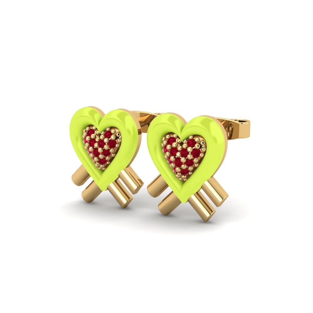 Red Zirconia Women's Earring Tesoro