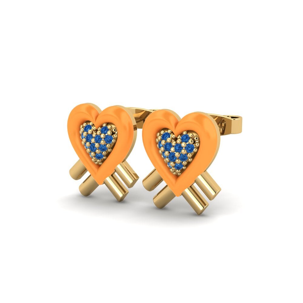 Dark Blue Zirconia Women's Earring Tesoro