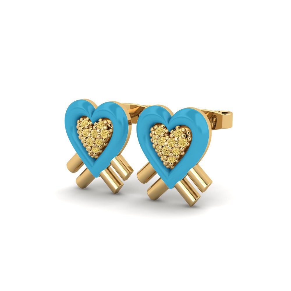 Yellow Diamond Women's Earring Tesoro