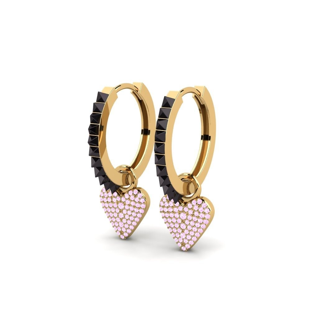 Safira Rosa Brincos Feminino Thwart B
