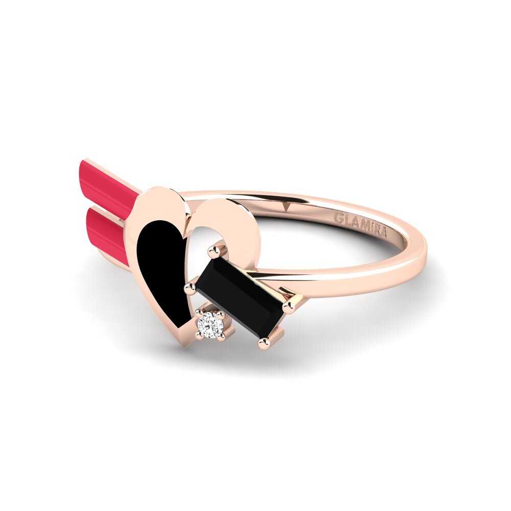 Schwarzer Onyx Ring Tinselove