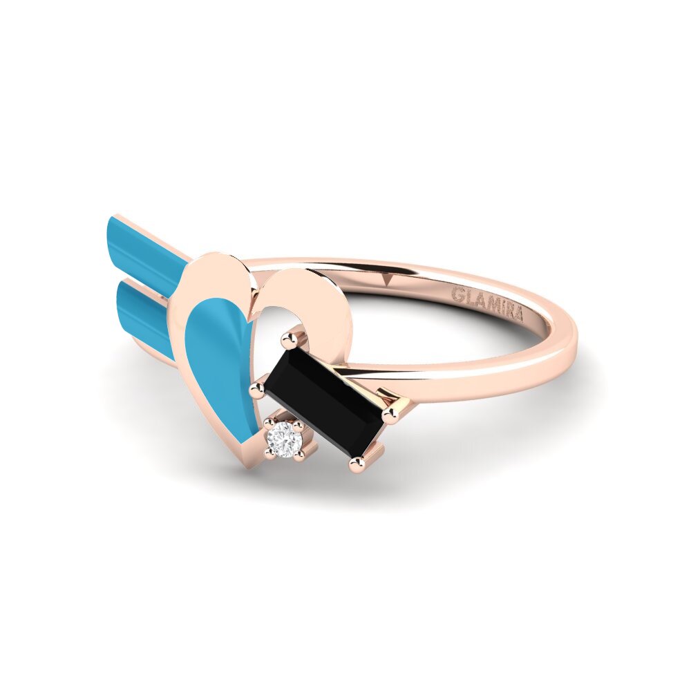 Schwarzer Diamant Ring Tinselove