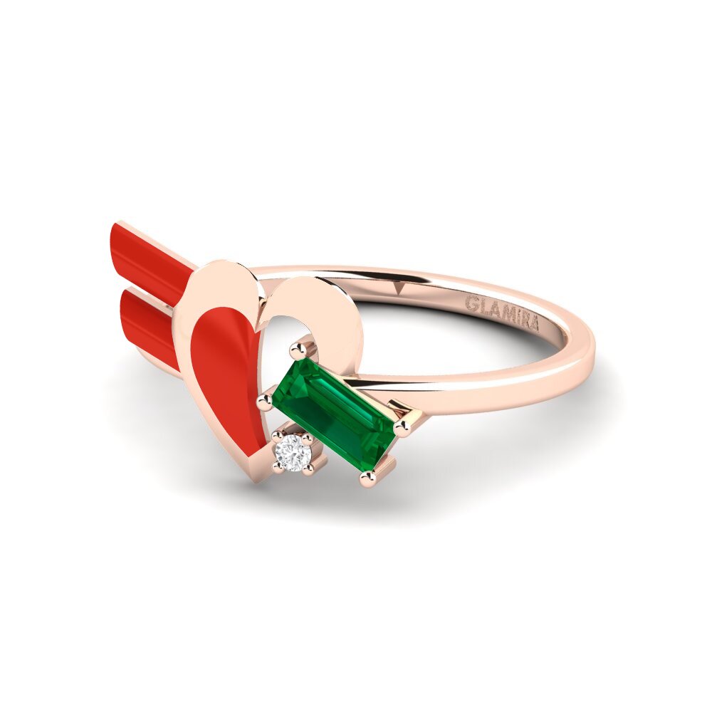 Grüner Zirkonia Ring Tinselove