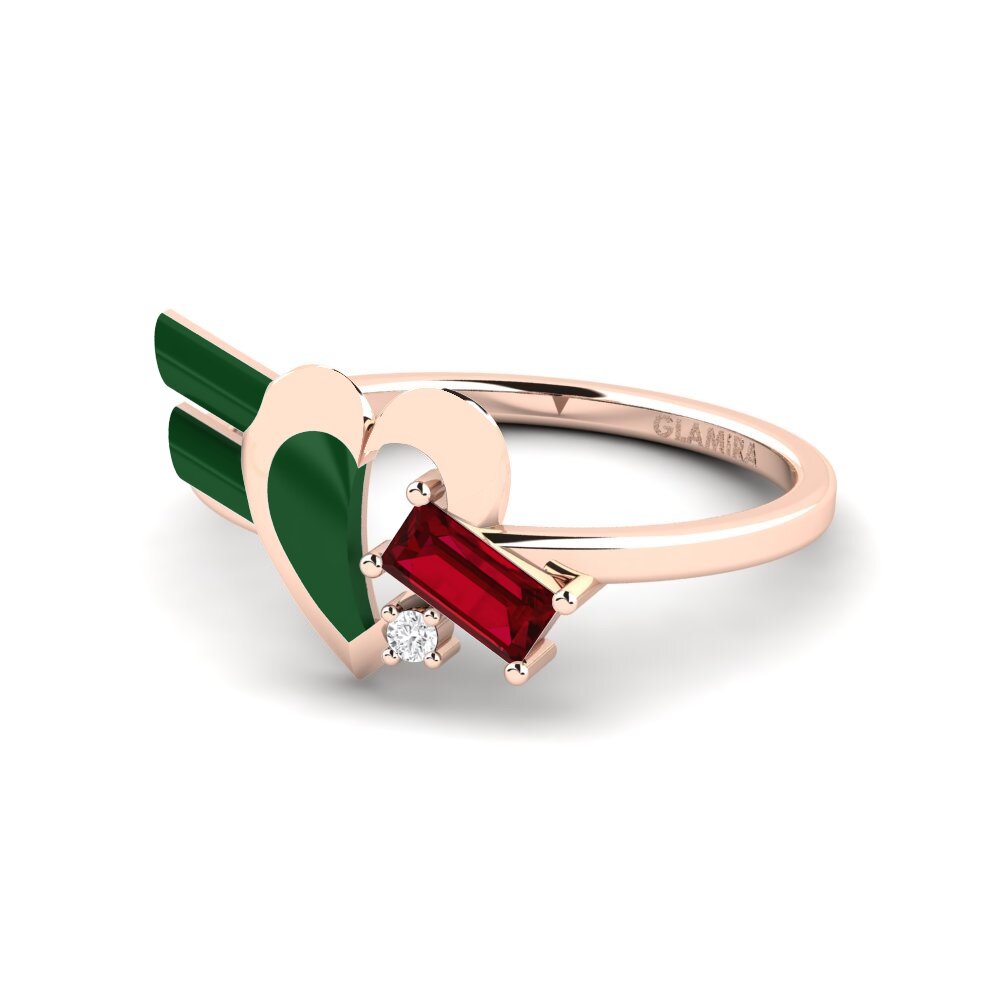 Circonita Roja Anillo Tinselove