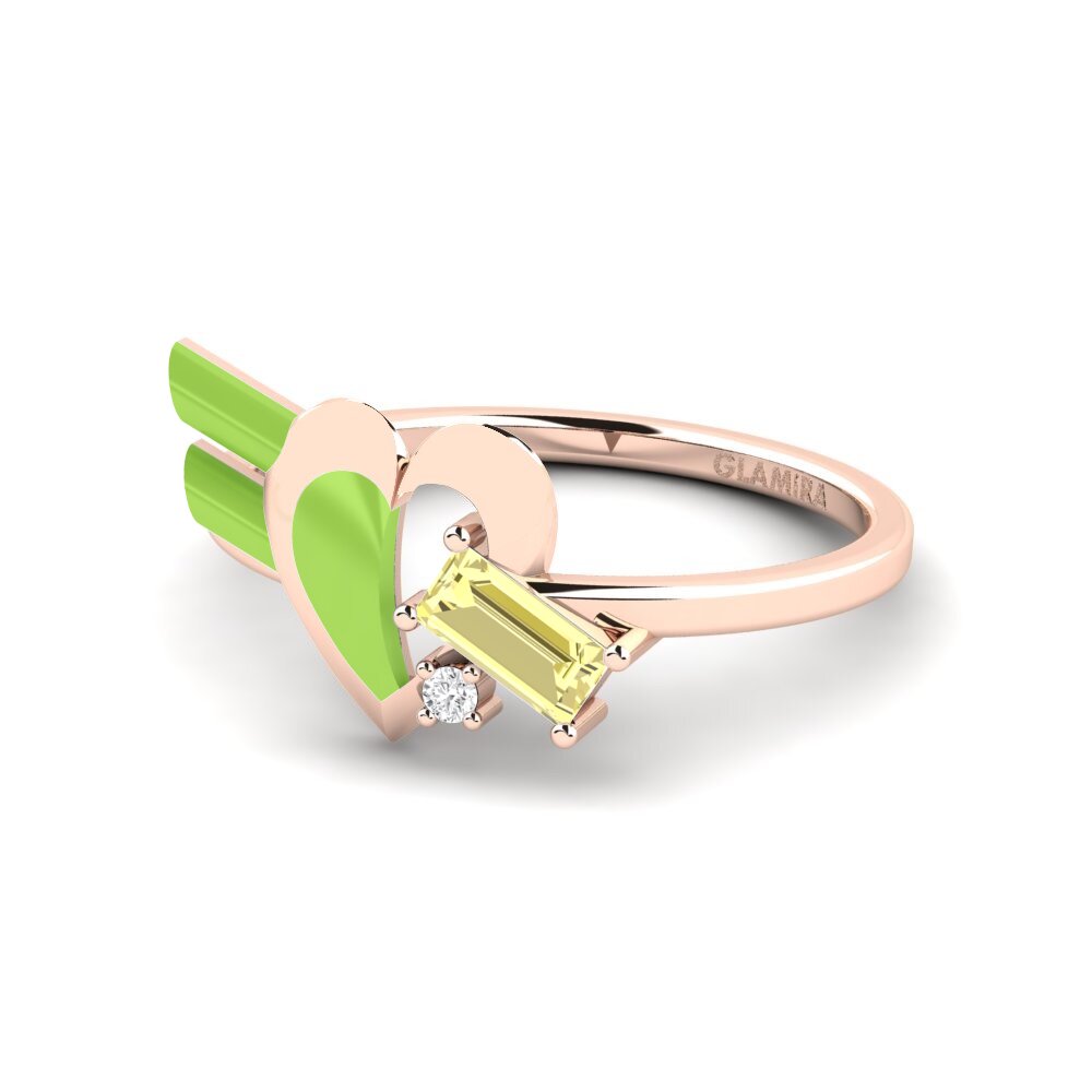 Gelber Saphir Ring Tinselove