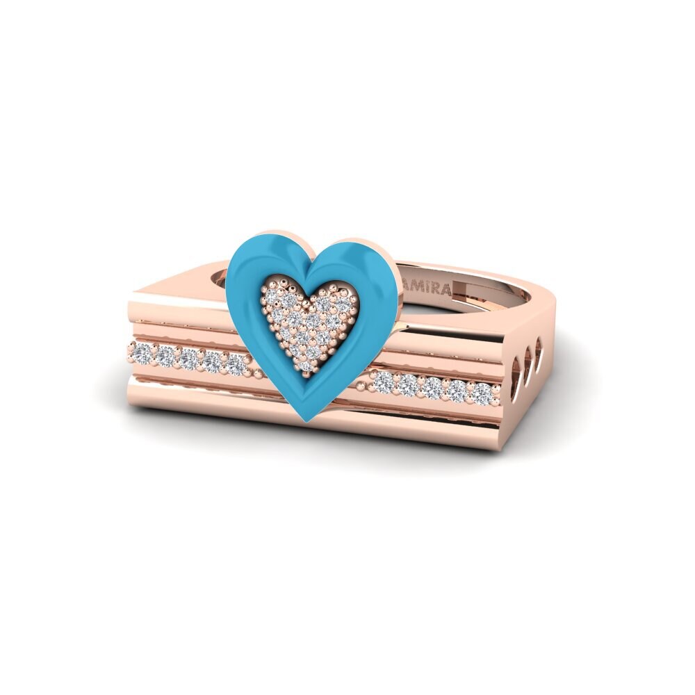 18ct Rose Gold Ring Tirarelove
