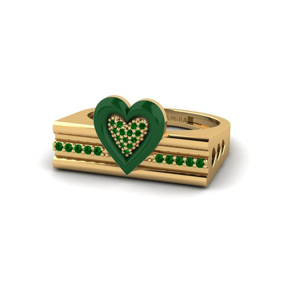 Zircone Verde Anello Tirarelove