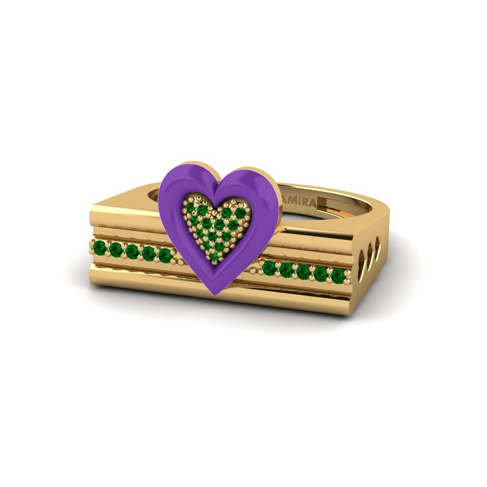 Grüner Zirkonia Ring Tirarelove