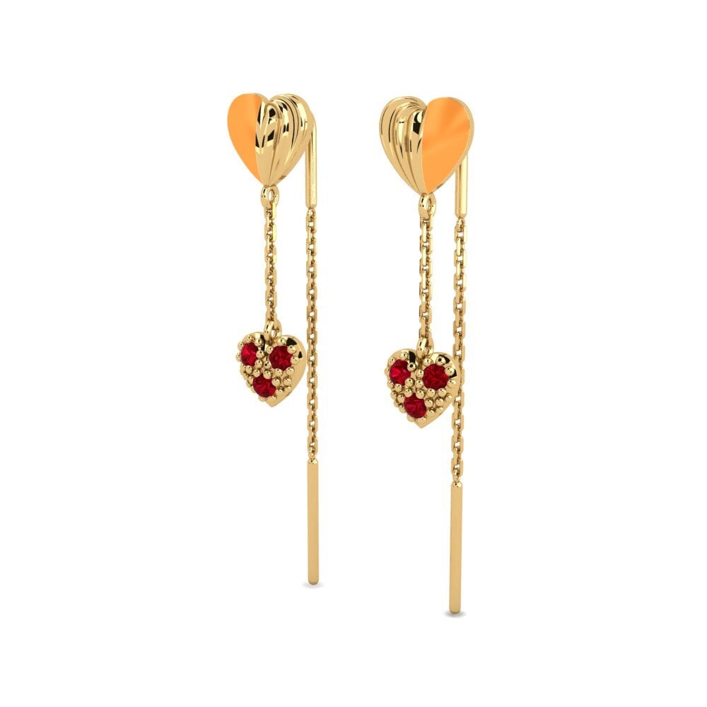 Red Zirconia Women's Earring Unmellow