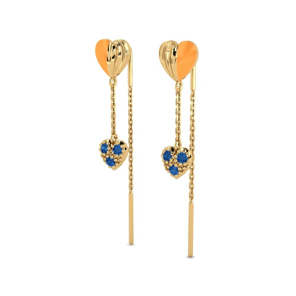 Dark Blue Zirconia Women's Earring Unmellow