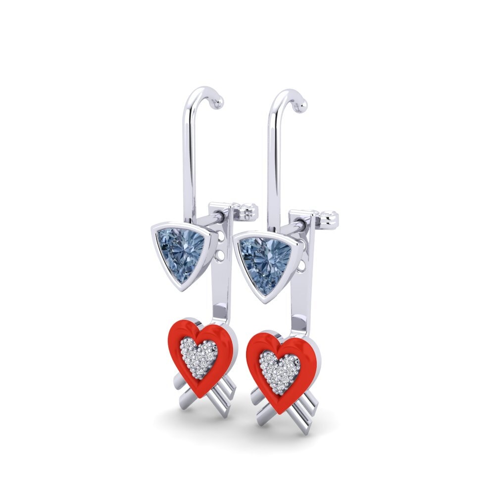 Diamante Azul Pendiente de mujer Valuable
