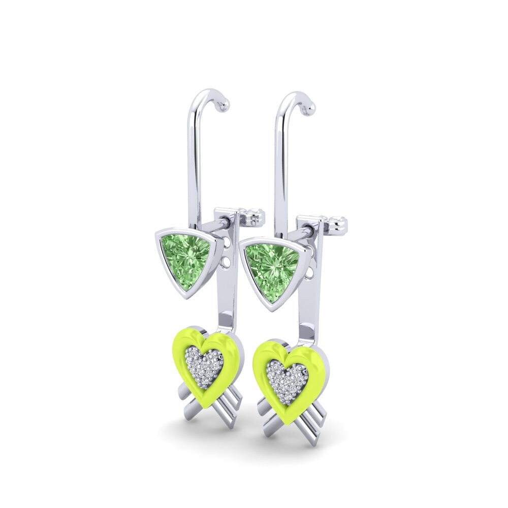 Green Diamond Women's Earring Valuable