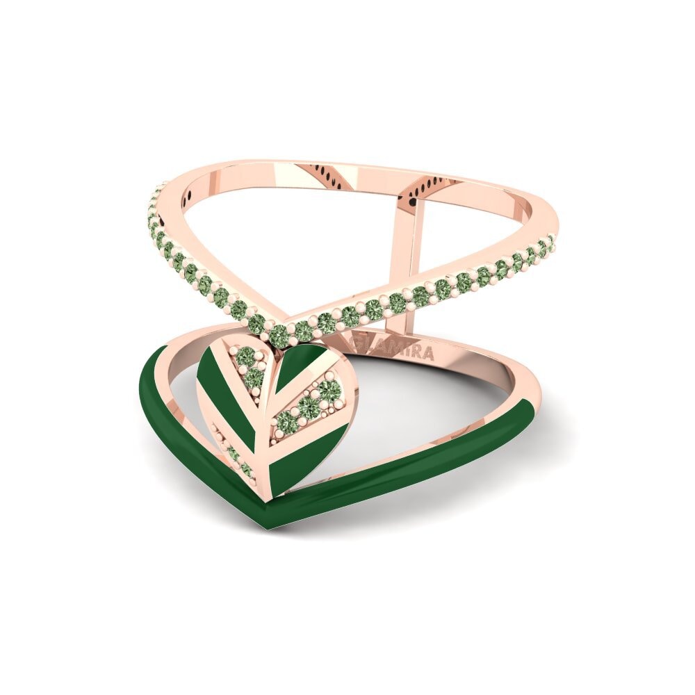 Green Diamond Ring Variegated
