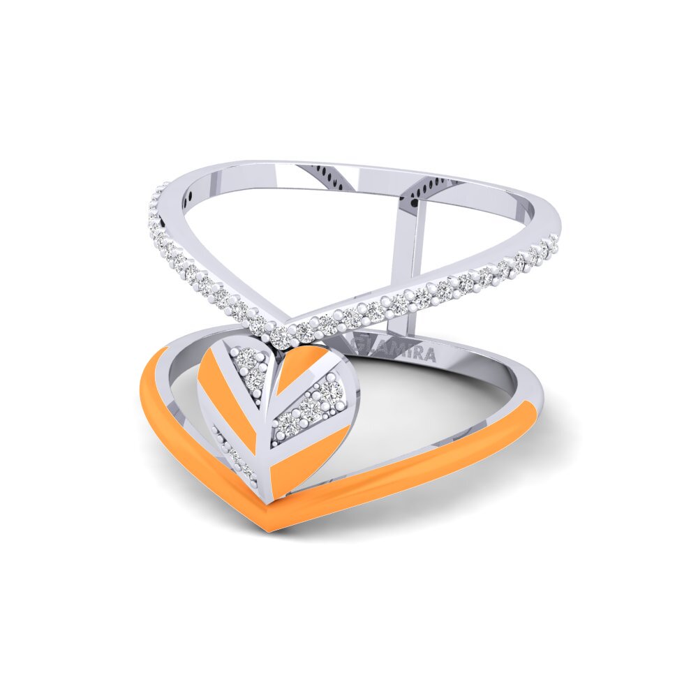 950 Platinum Ring Variegated
