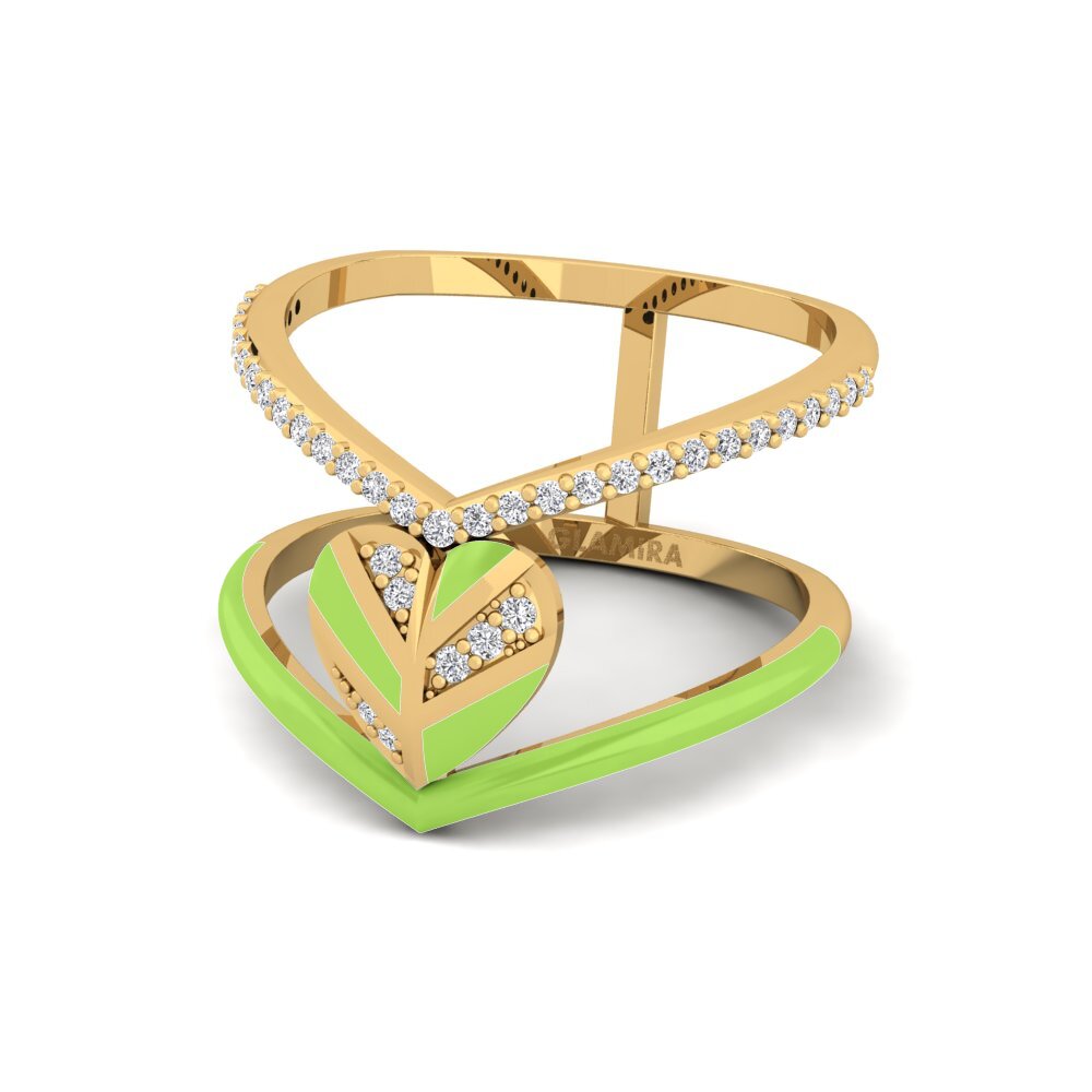 9ct Yellow Gold Ring Variegated