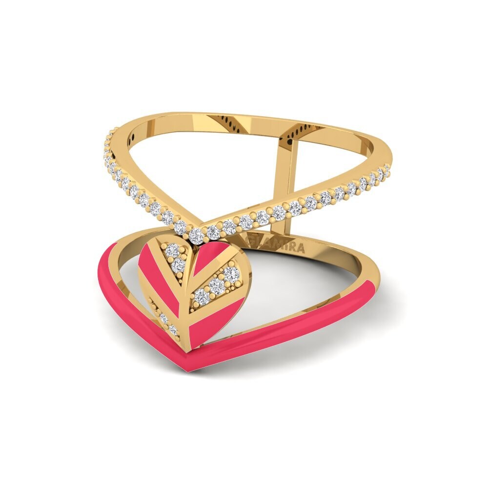 18ct Yellow Gold Ring Variegated