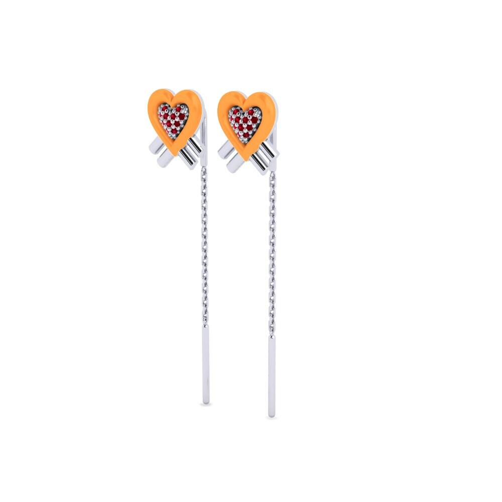 Red Zirconia Women's Earring Vernost