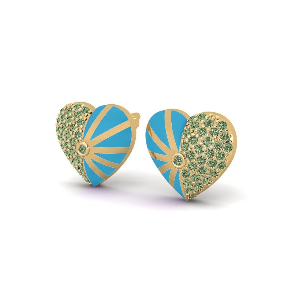 Green Diamond Women's Earring Vivacious