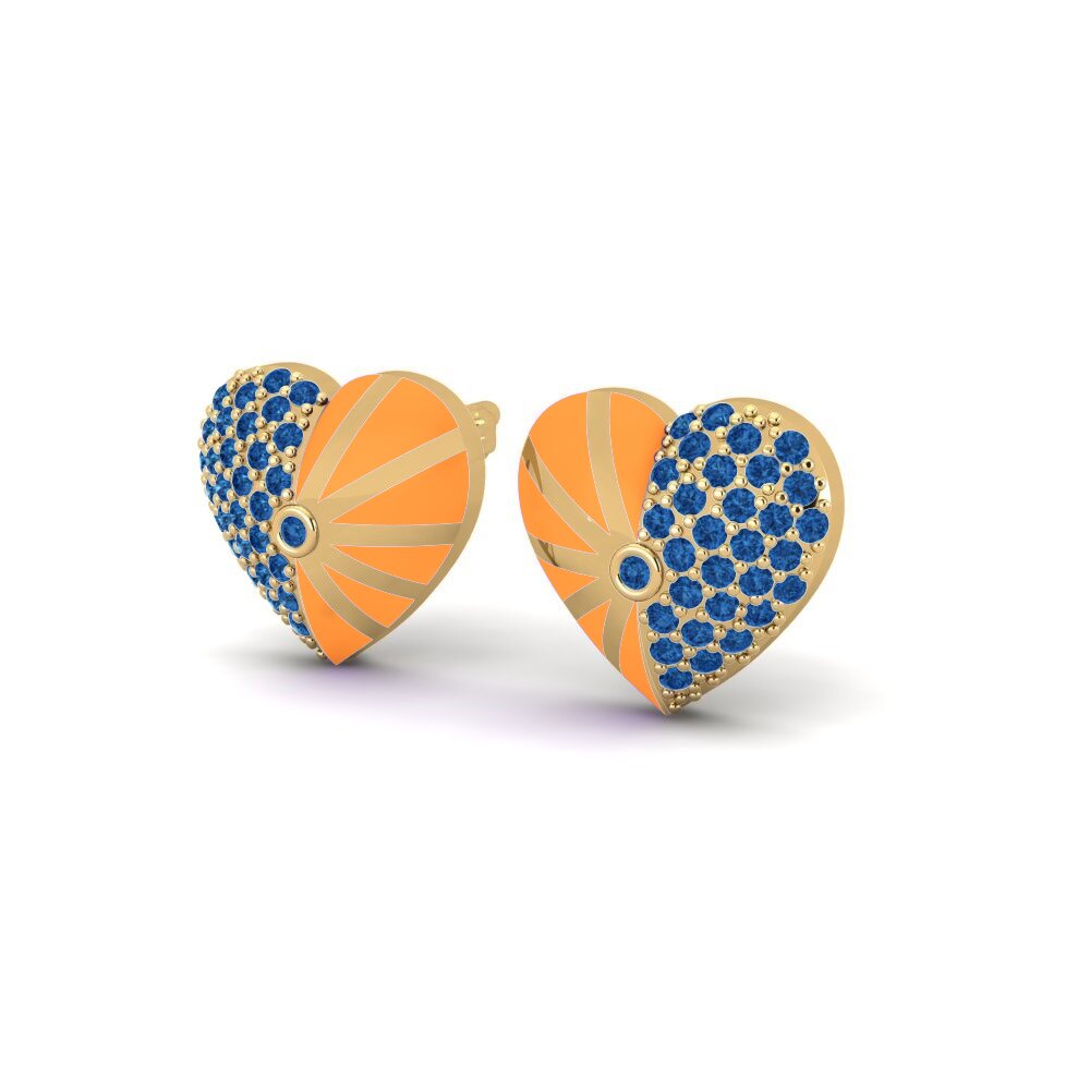 Dark Blue Zirconia Women's Earring Vivacious