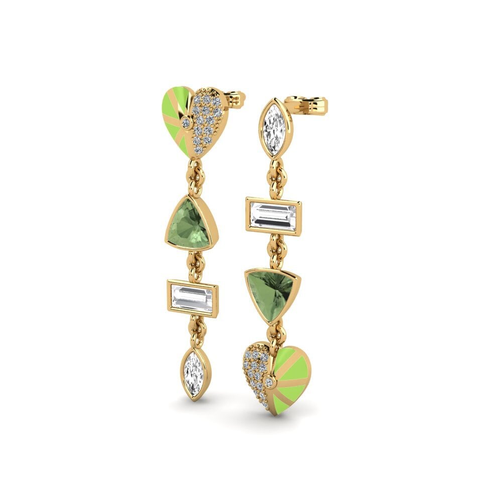 Zafiro Verde Pendiente de mujer Vivre