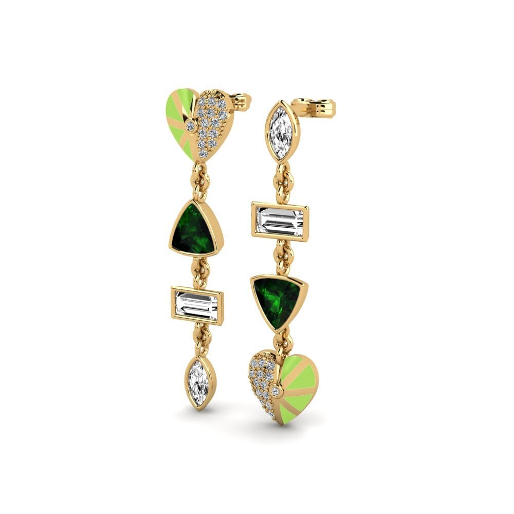 Turmalina verde Pendiente de mujer Vivre