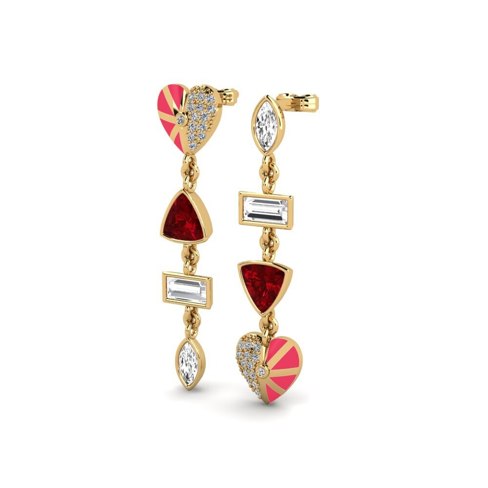 Red Zirconia Women's Earring Vivre