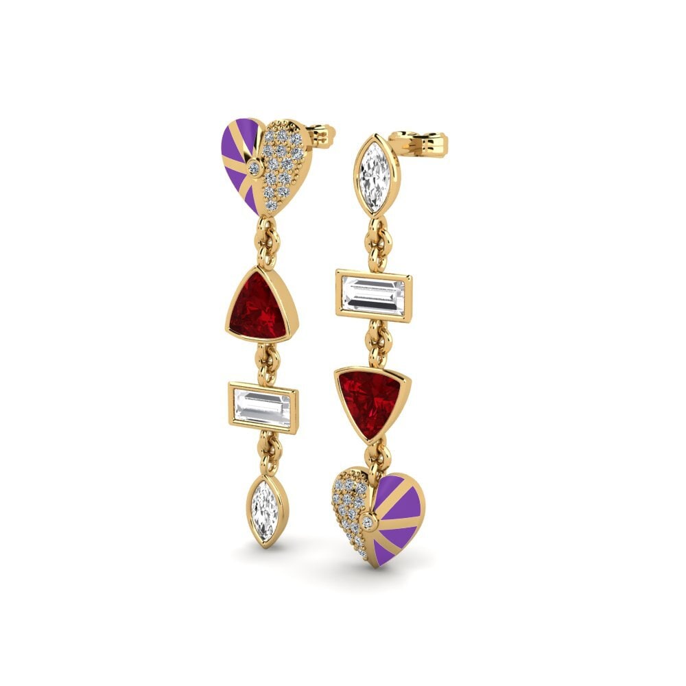 Red Zirconia Women's Earring Vivre