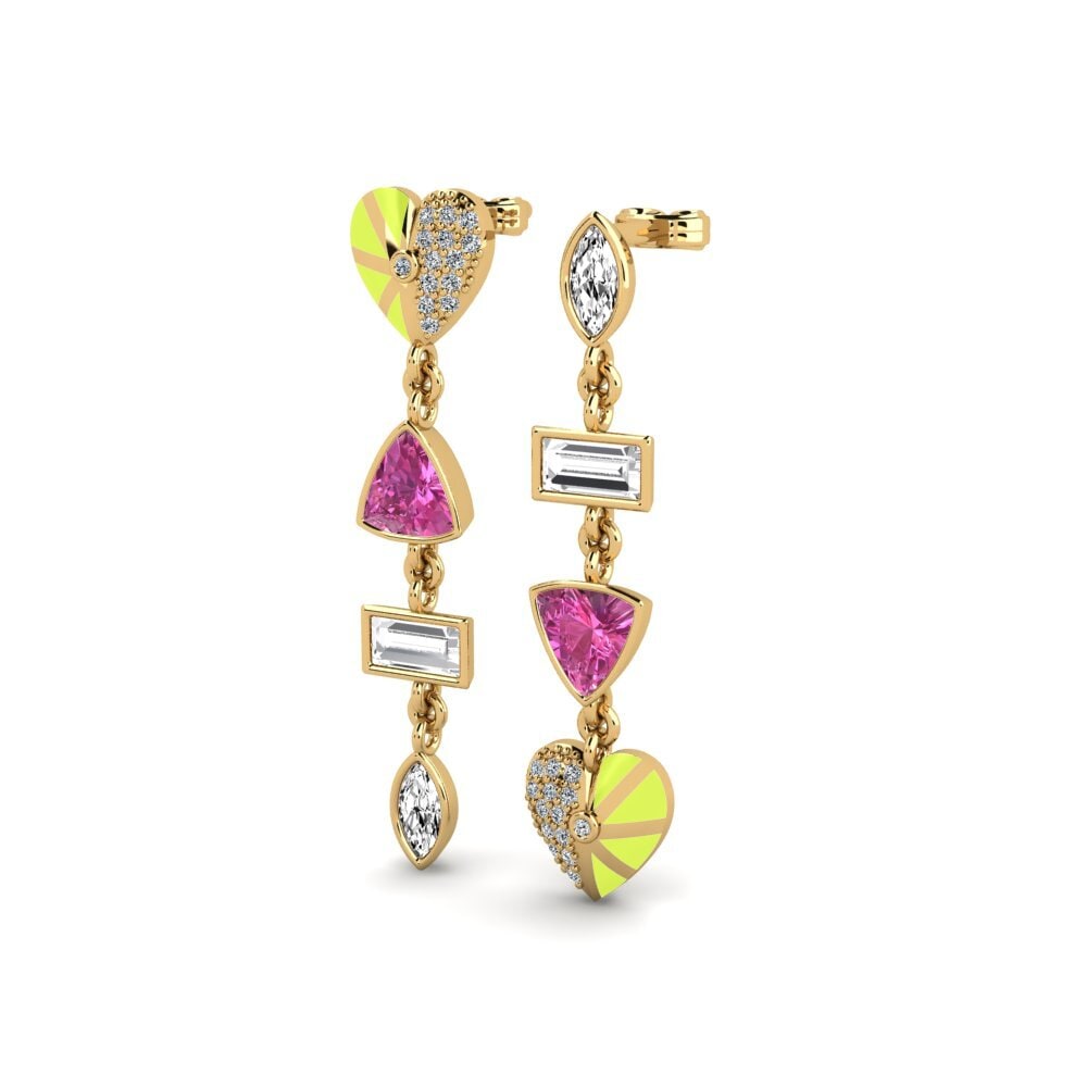Pink Topaz Women's Earring Vivre