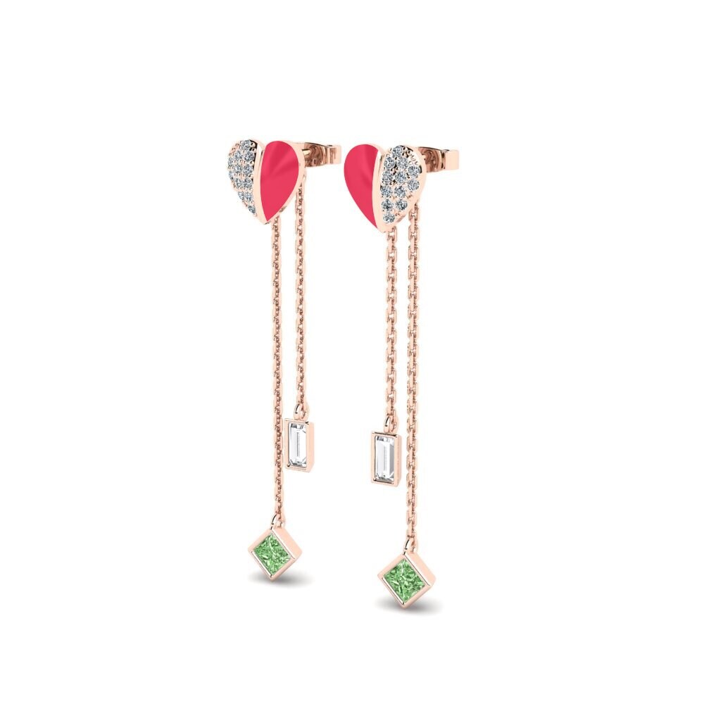 Green Diamond Women's Earring Wisteria