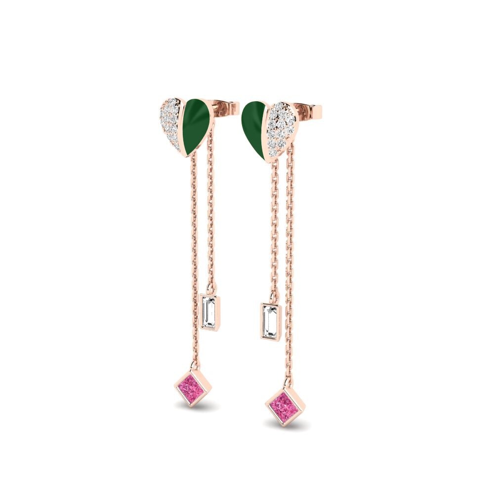 Pink Tourmaline Women's Earring Wisteria