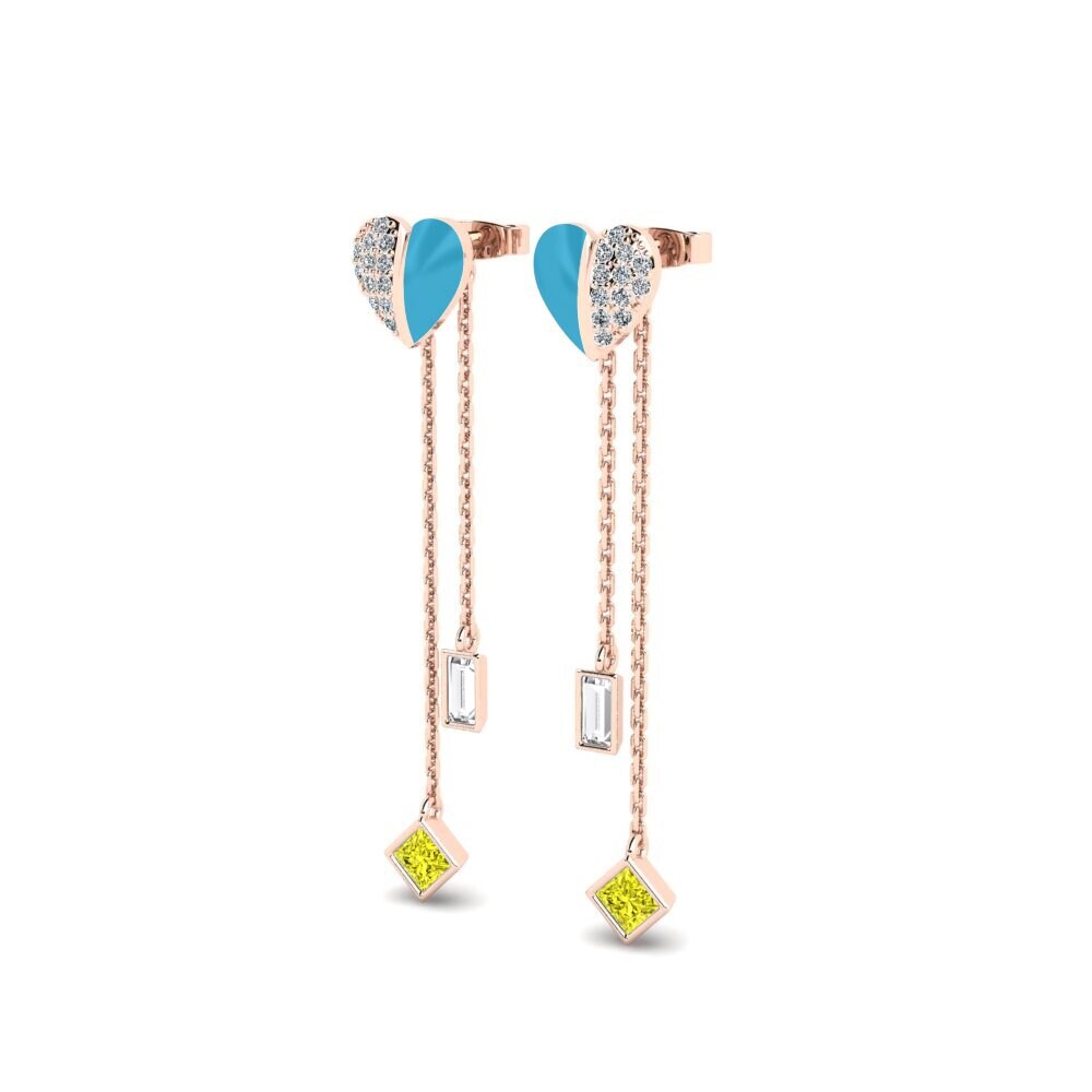 Yellow Diamond Women's Earring Wisteria