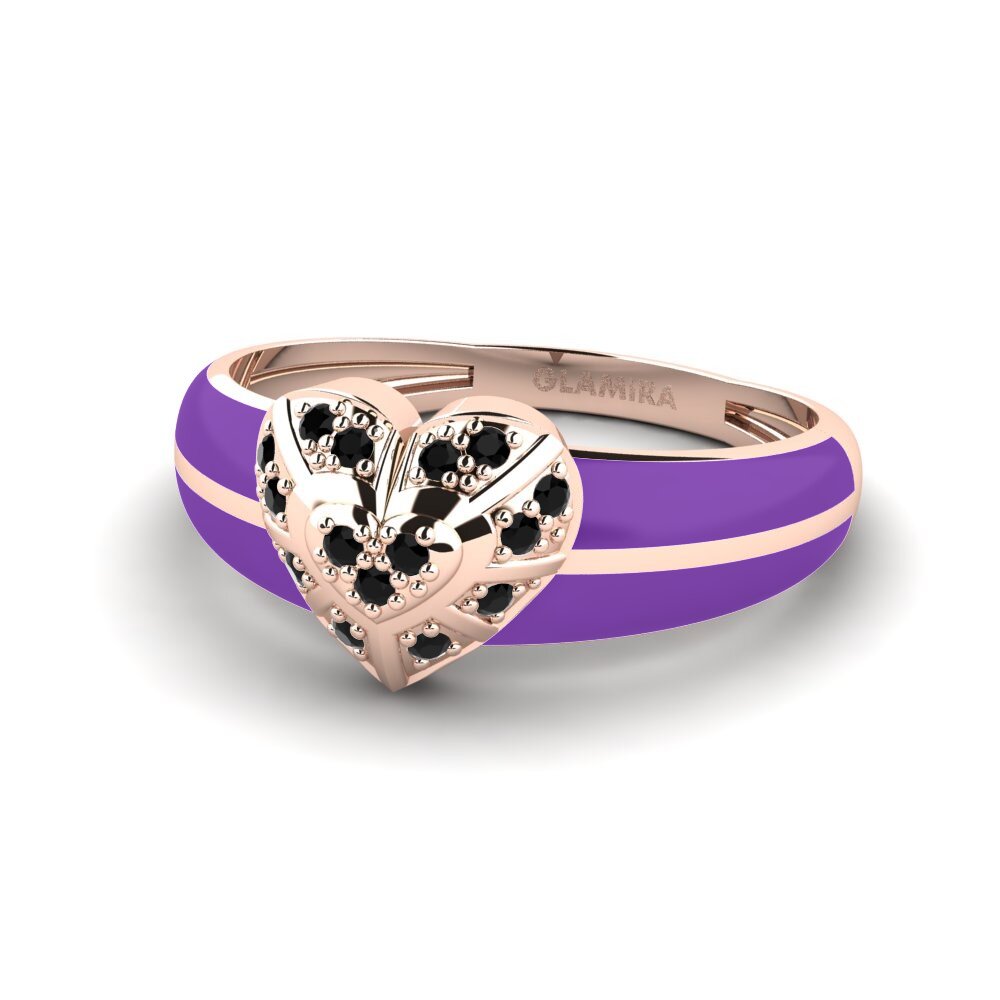 Zafiro negro Anillo Wonderland