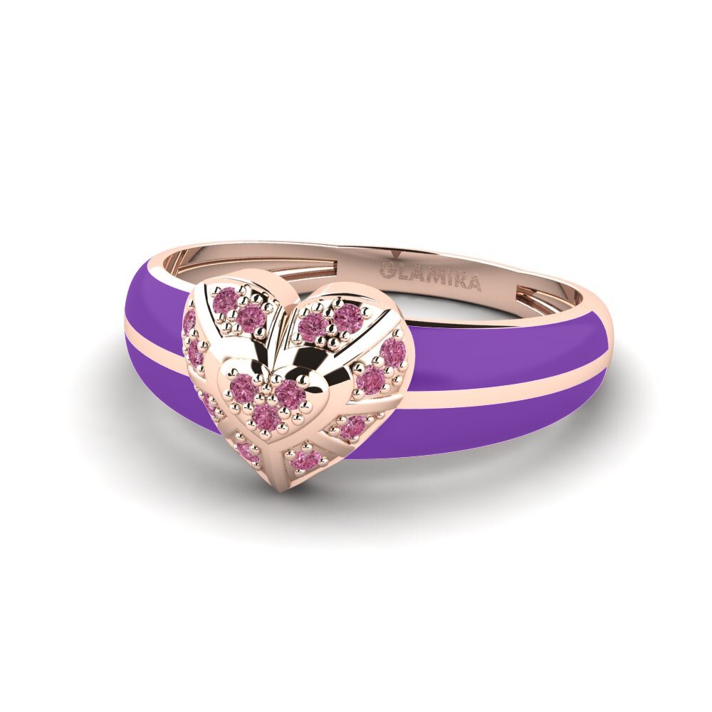 Granate Rhodolite Anillo Wonderland