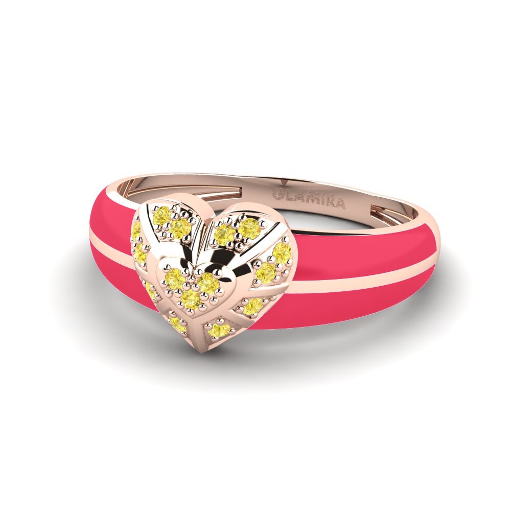 Gelber Saphir Ring Wonderland