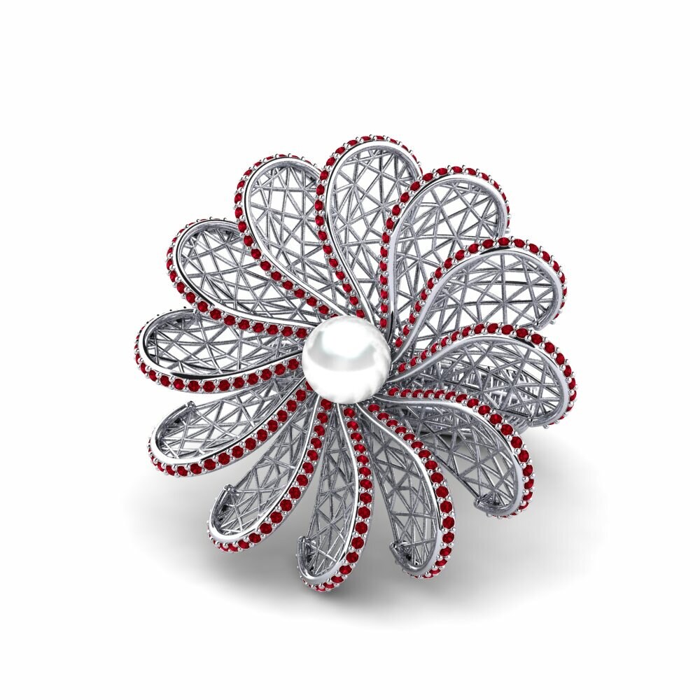 ruby-zirconia Cincin Cyrillique