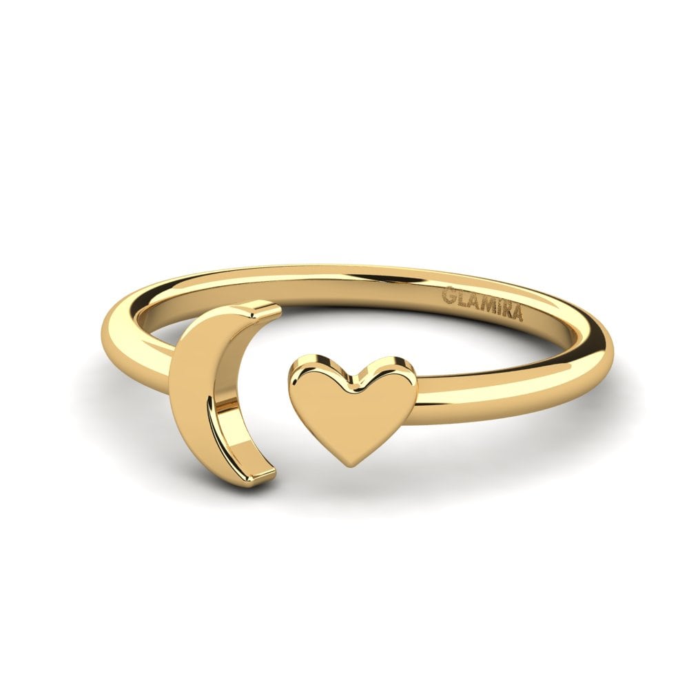 9k Oro Amarillo Anillo Elastina