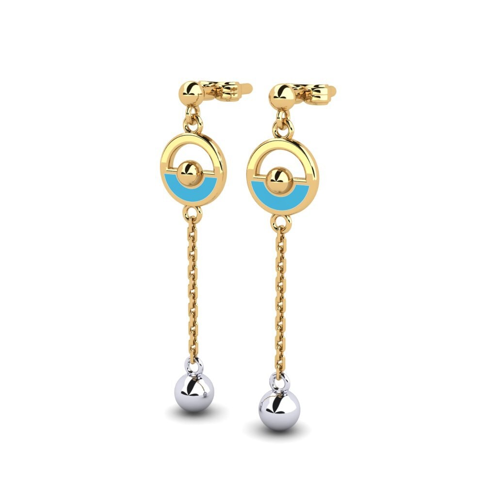 14ct Yellow & White Gold Earring Jeaeane