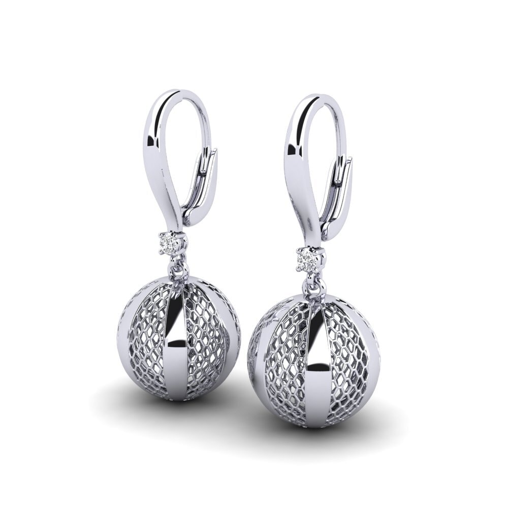 Diamante Produzido em Laboratório Brincos Feminino Ainden