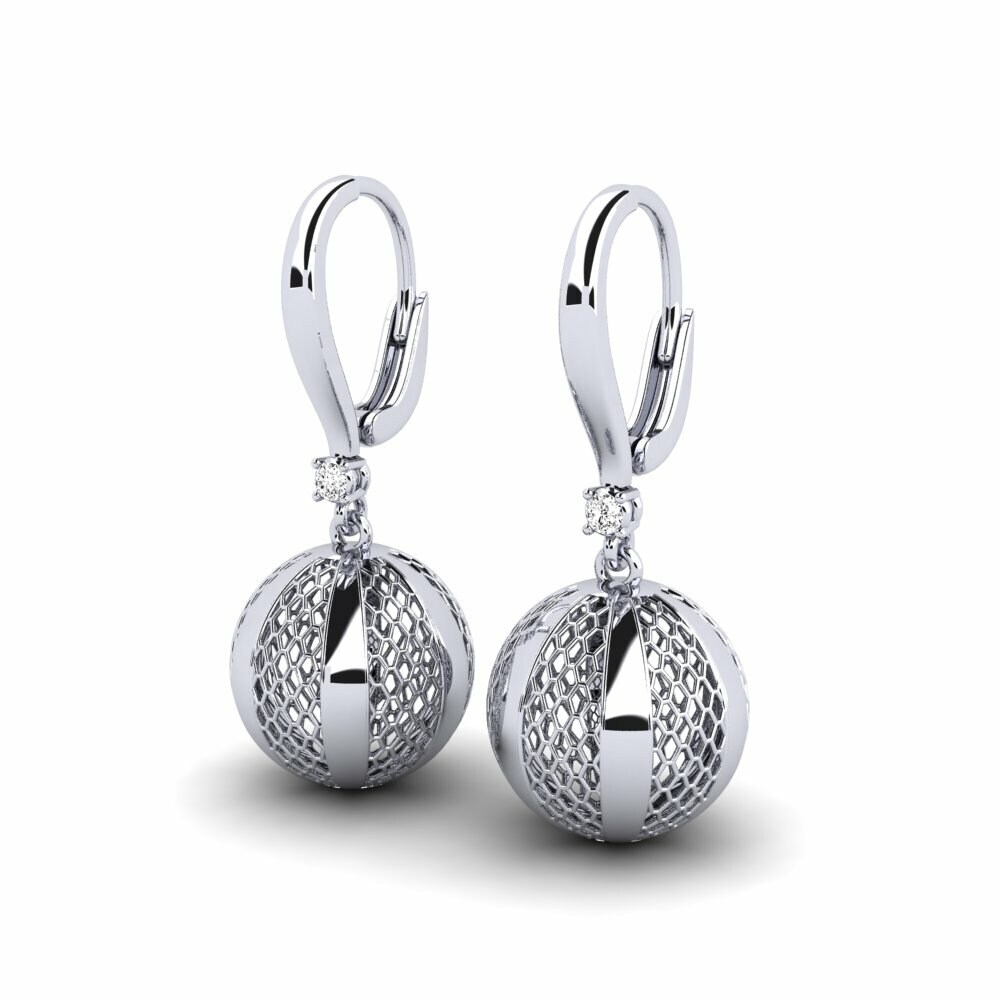 Moissanite Boucle d'oreille femme Ainden