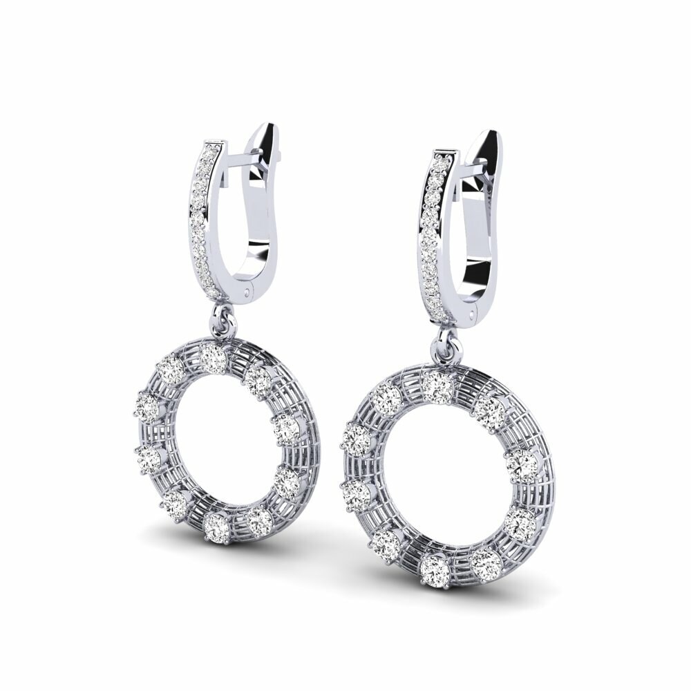 Moissanite Boucle d'oreille femme Alternance