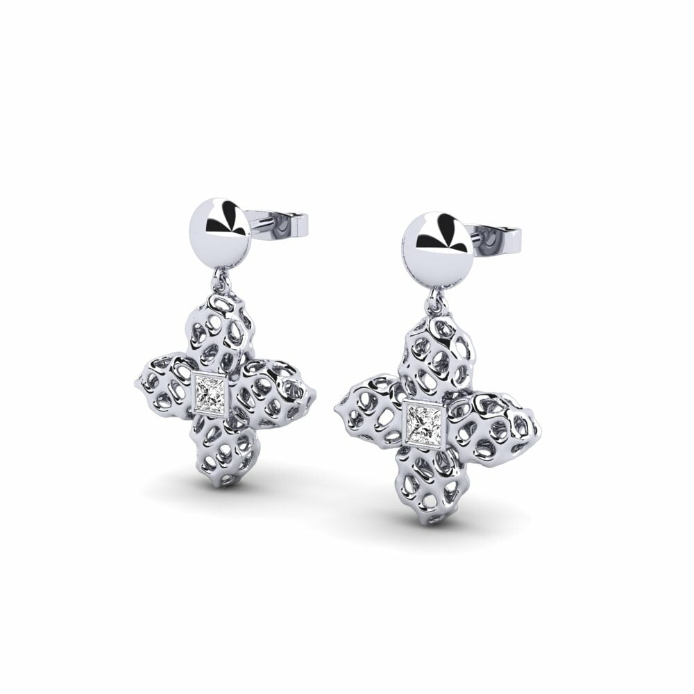 Moissanite Boucle d'oreille femme Assof